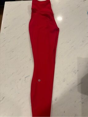 Lululemon Base Pace High-Rise Red Leggings 25”